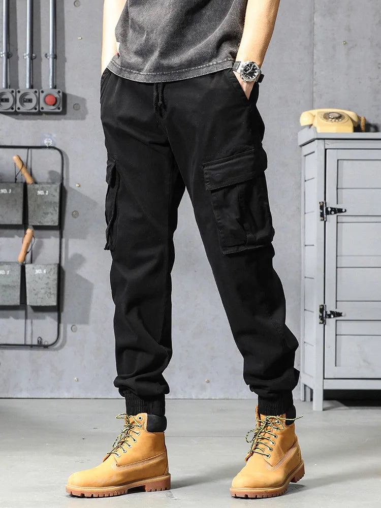 Multi pocket cargo pants for men