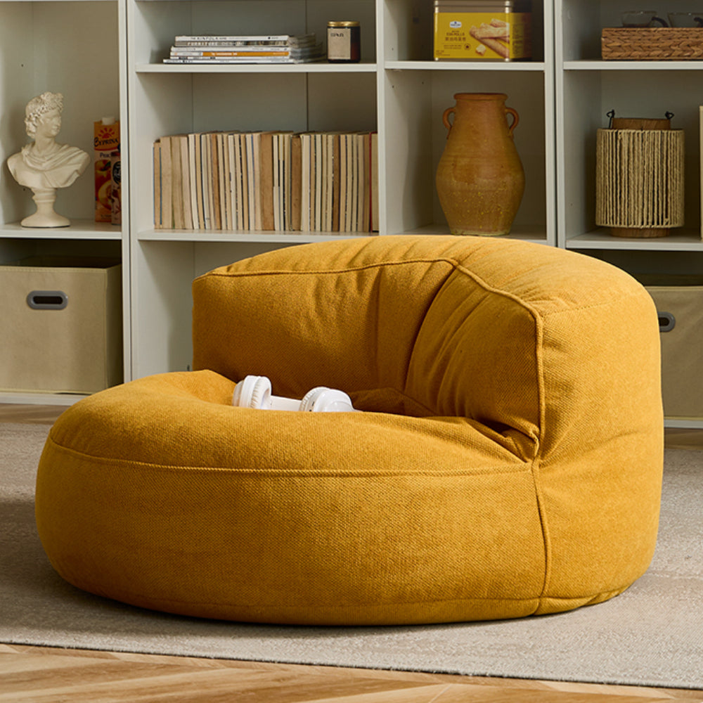 Textured Woven Integrated Backrest Bean Bag Cover