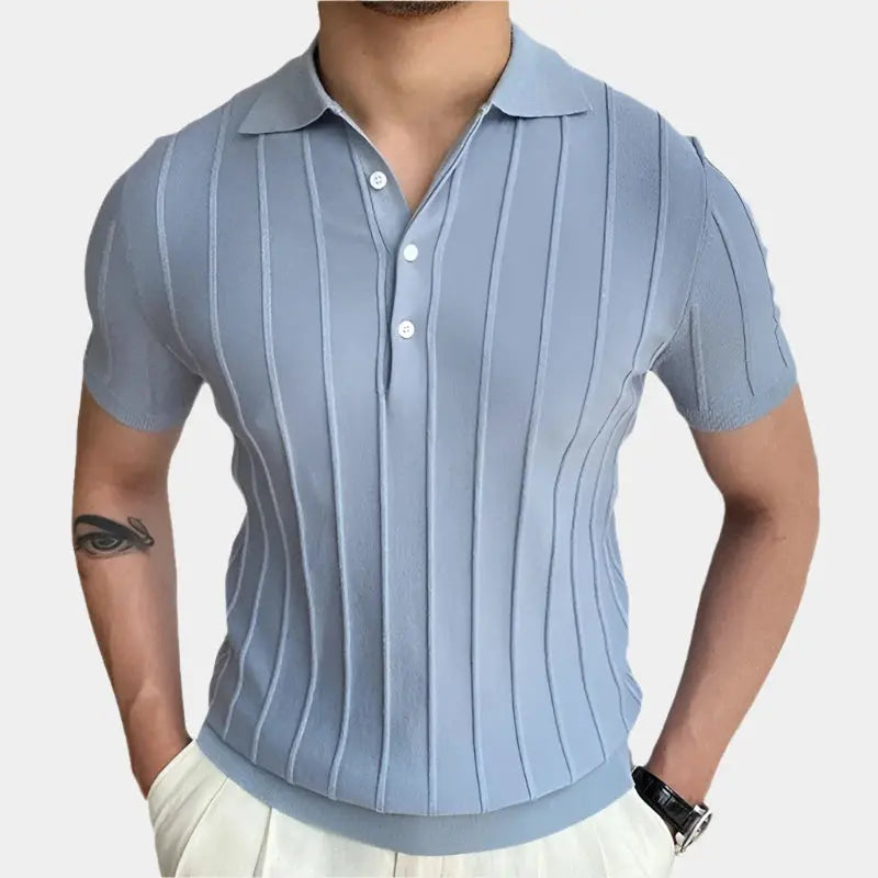 Premium knitted polo-shirt for men