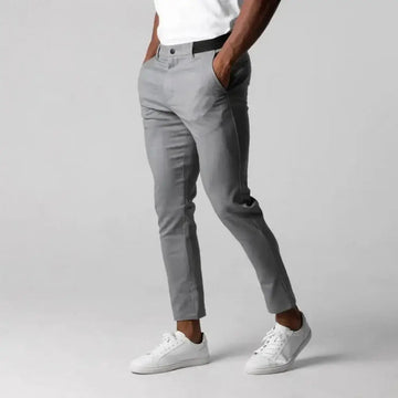 Light and casual slim trousers for men