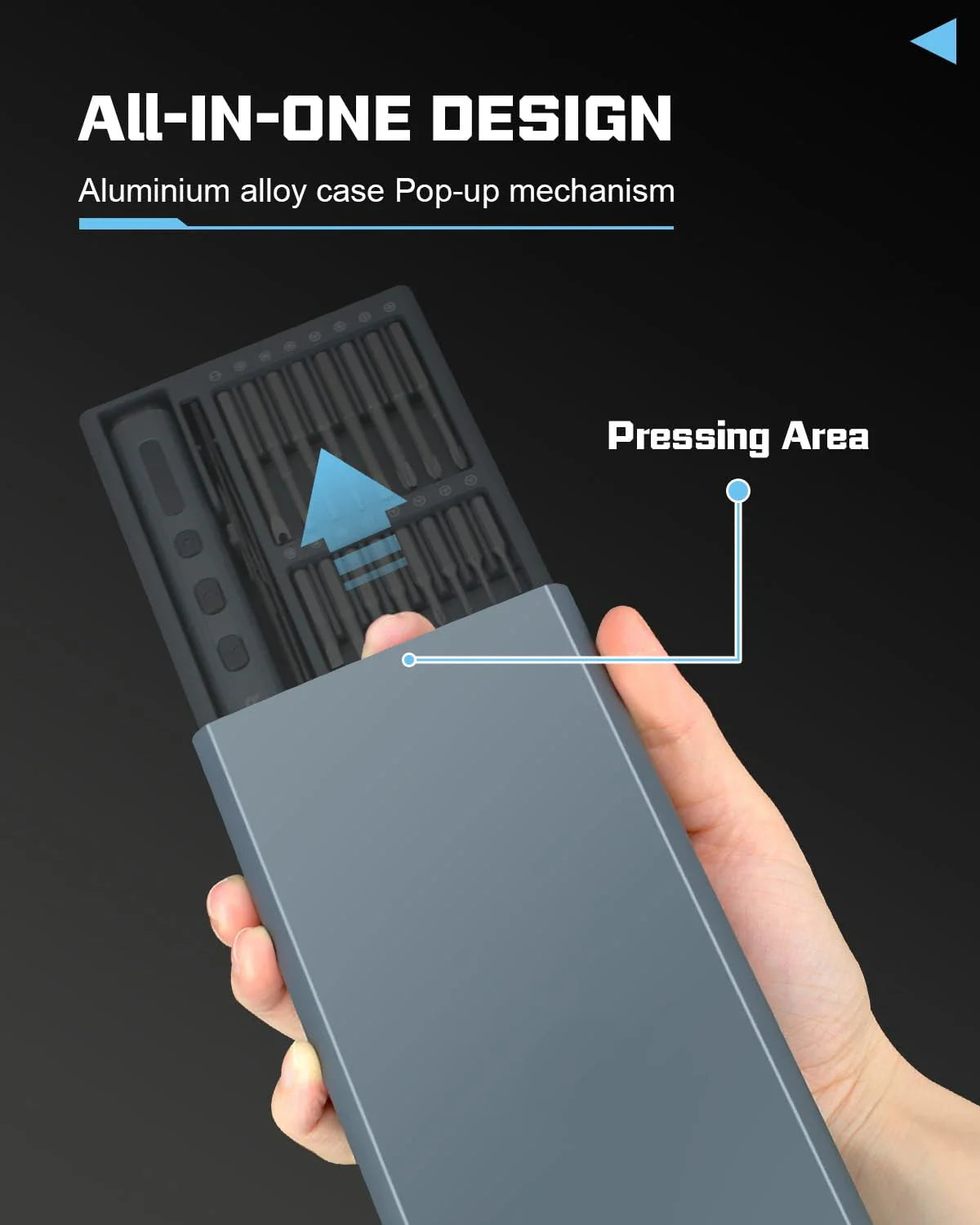 Minimalist Pen-Style LED Electric Precision Screwdriver Set