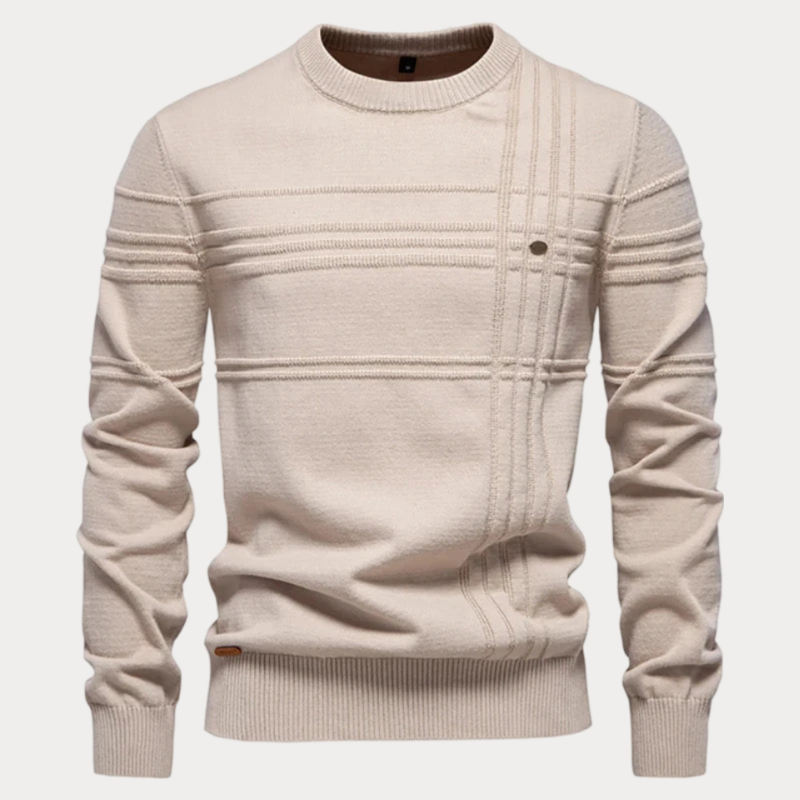 Cozy crewneck sweater for men