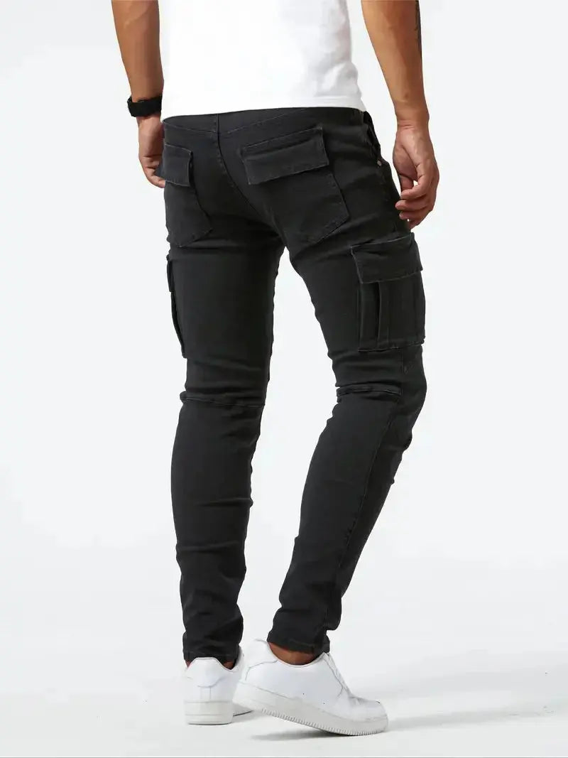 Slim tapered super stretchy jeans for men