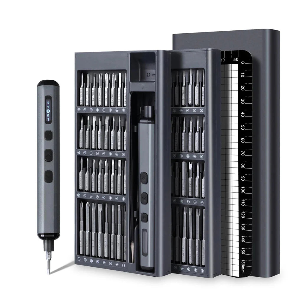 Minimalist Pen-Style LED Electric Precision Screwdriver Set