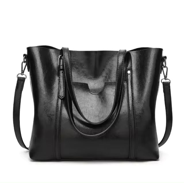 Elegant leather tote bag for women