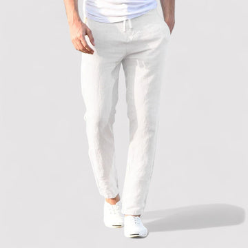 Drawstring casual summer trousers for men