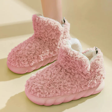 Cotton plush lining slippers for women