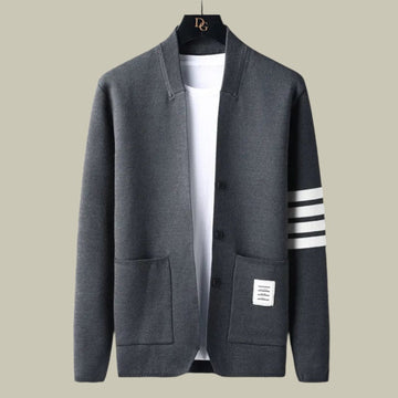 V-neck slim fit coat jacket for men