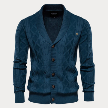 Heritage knit cardigan for men