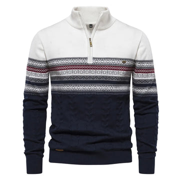 Jens - Premium Sweater with Retro Patterns