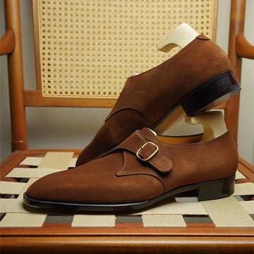 Sleek monk strap shoes for men