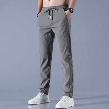 Men’s Jogger Trousers – Slim Tapered Fit – Lightweight Breathable – Elastic Waist