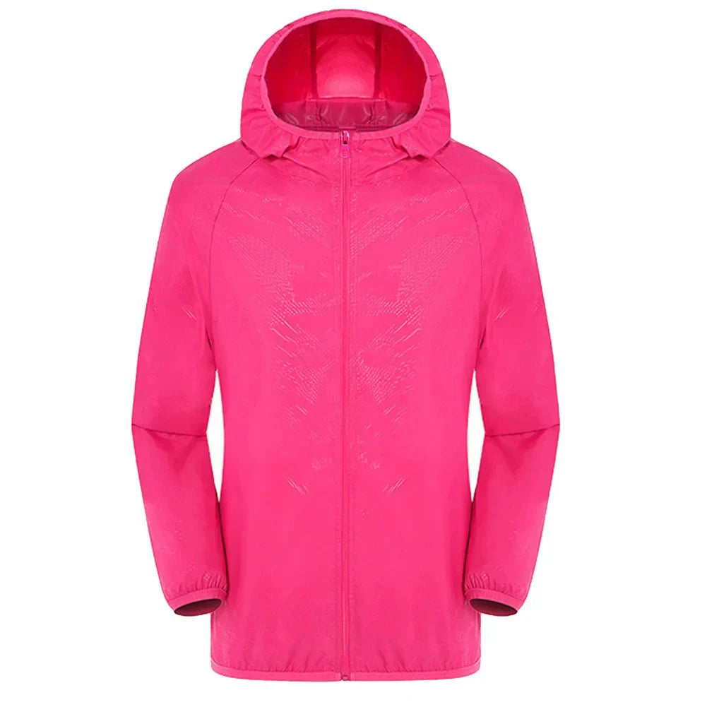 Men’s Trenchcoat – Waterproof Hooded – Relaxed Fit – Zipper Front – Elastic Cuffs