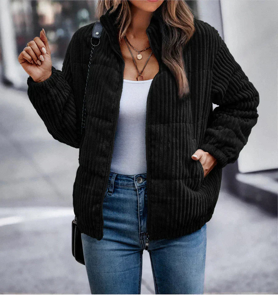 Elegant warm winter jacket for women