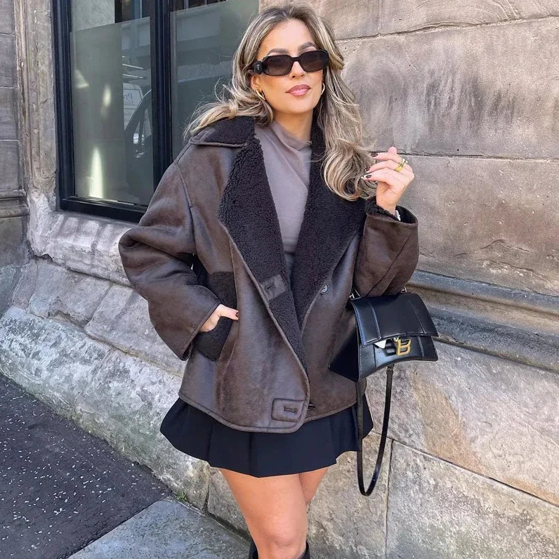 Trendy oversized jacket for women