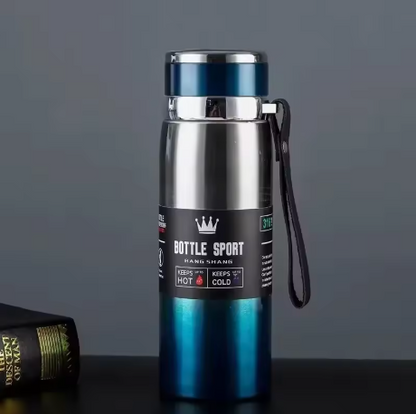 Brushed Stainless Steel Vacuum-Insulated Water Bottle