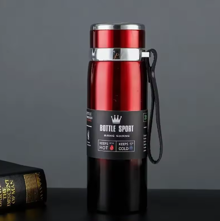 Brushed Stainless Steel Vacuum-Insulated Water Bottle