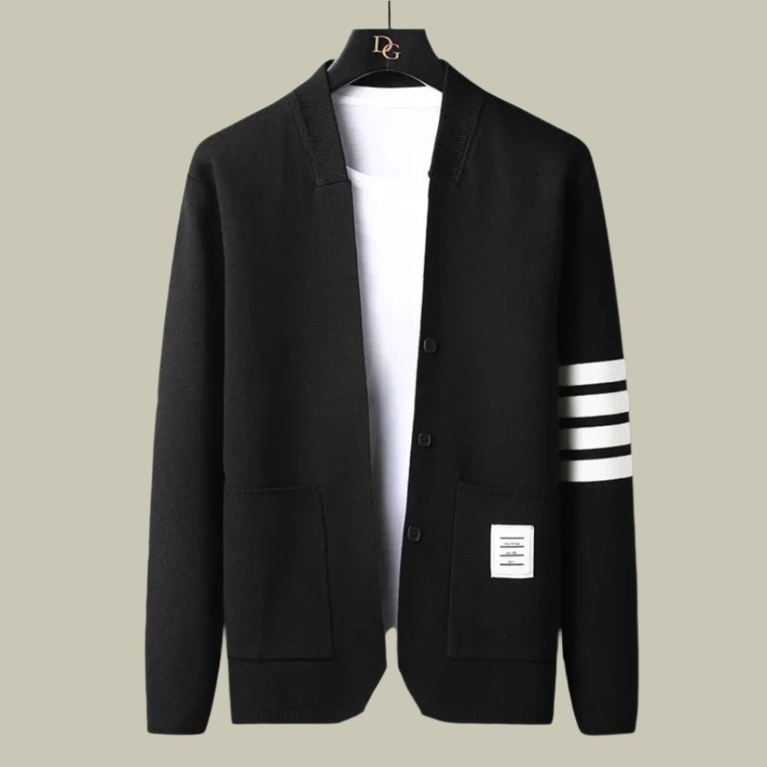 V-neck slim fit coat jacket for men