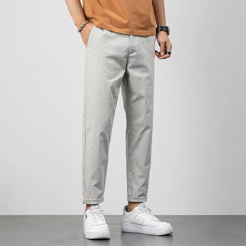 Men’s Chino Pants – Relaxed Fit – Straight Leg – Full Length