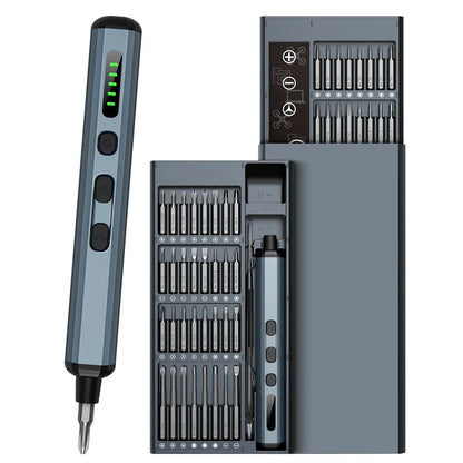 Minimalist Pen-Style LED Electric Precision Screwdriver Set