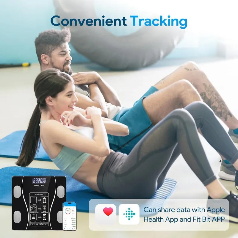 Tempered Glass Four Electrodes Body Composition Scale