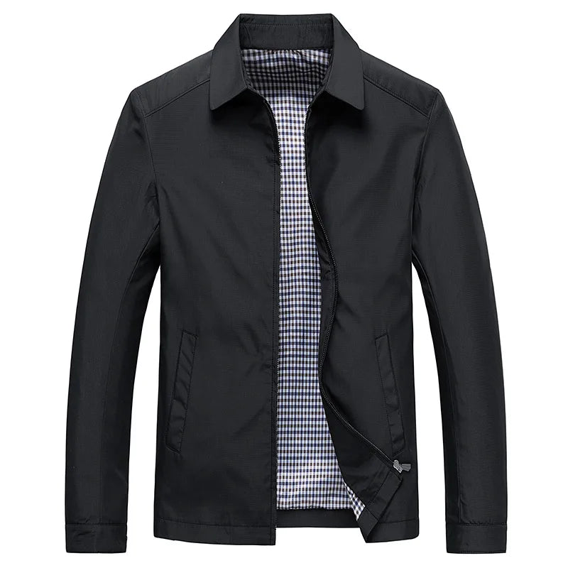 Full zip smart casual jacket for men