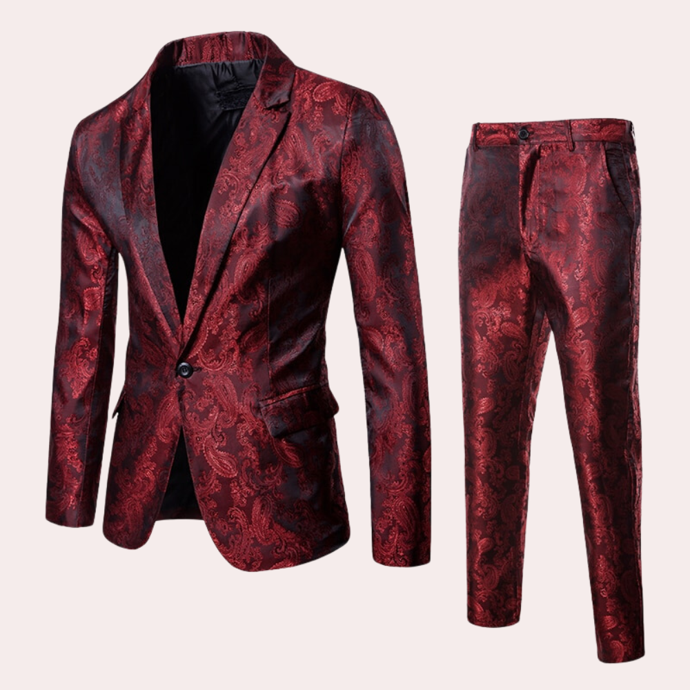 Slim-fit suit set for men