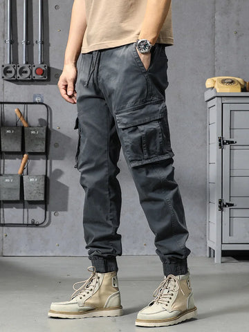 Multi pocket cargo pants for men