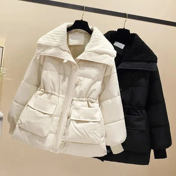 Freya - Women's Stand Collar Puffer Coat for Winter