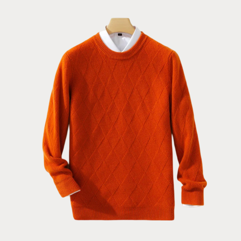 Stylish jacquard sweater for men