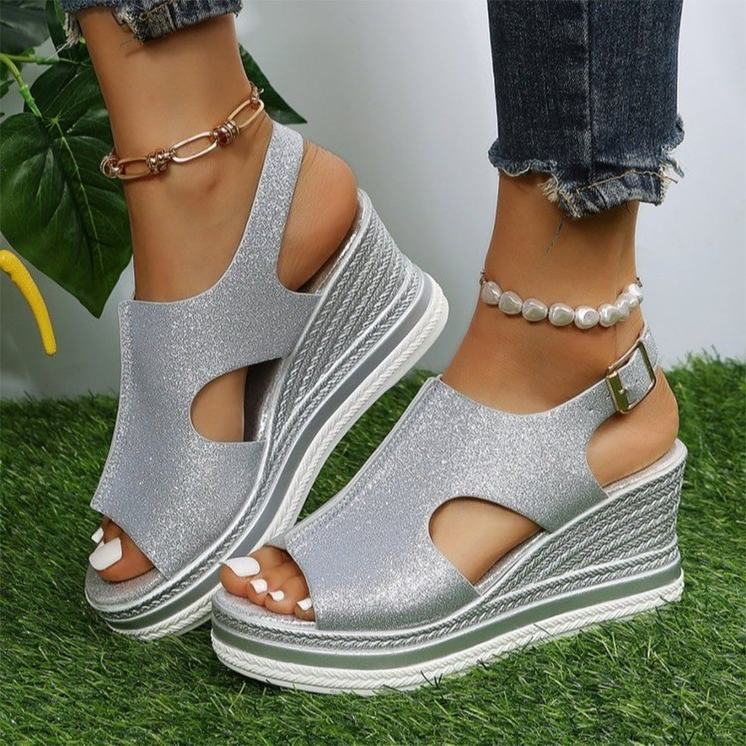 Wedge heel sandals for women