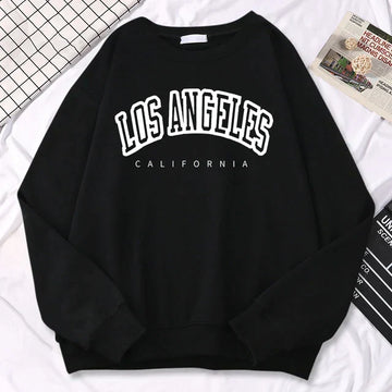 Women’s Sweatshirt – Oversized Fit – Cotton Blend – Graphic Front – Crew Neck