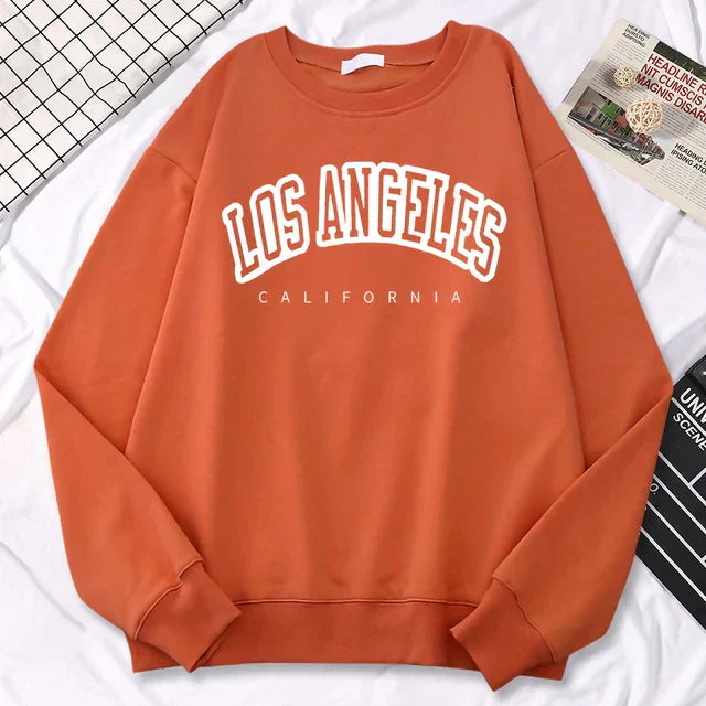Women’s Sweatshirt – Oversized Fit – Cotton Blend – Graphic Front – Crew Neck