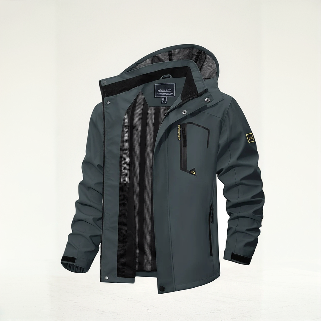 Modern outdoor hoodie jacket for men