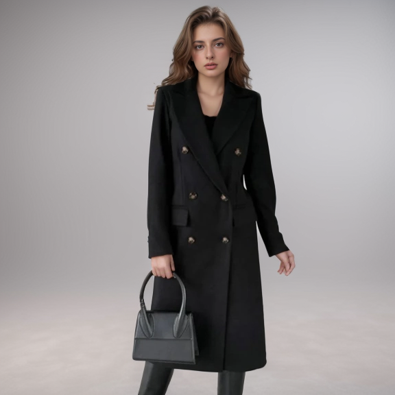 Lydia - Long Wool-Blend Coat