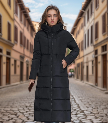 Cassandra - Women's Long Cotton-Padded Winter Jacket