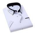 Men's button-down short sleeve collared shirt: Lightweight, breathable fabric in a classic, versatile design.