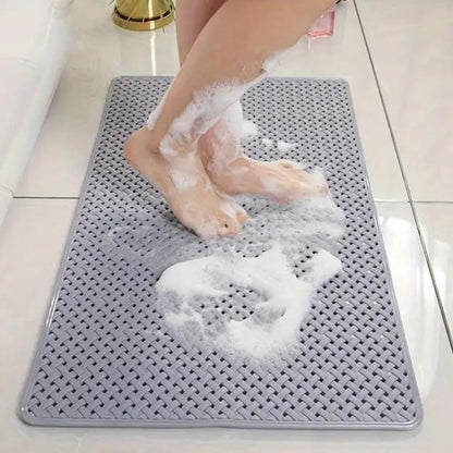 Minimalist Basket-Weave Bathtub Mat