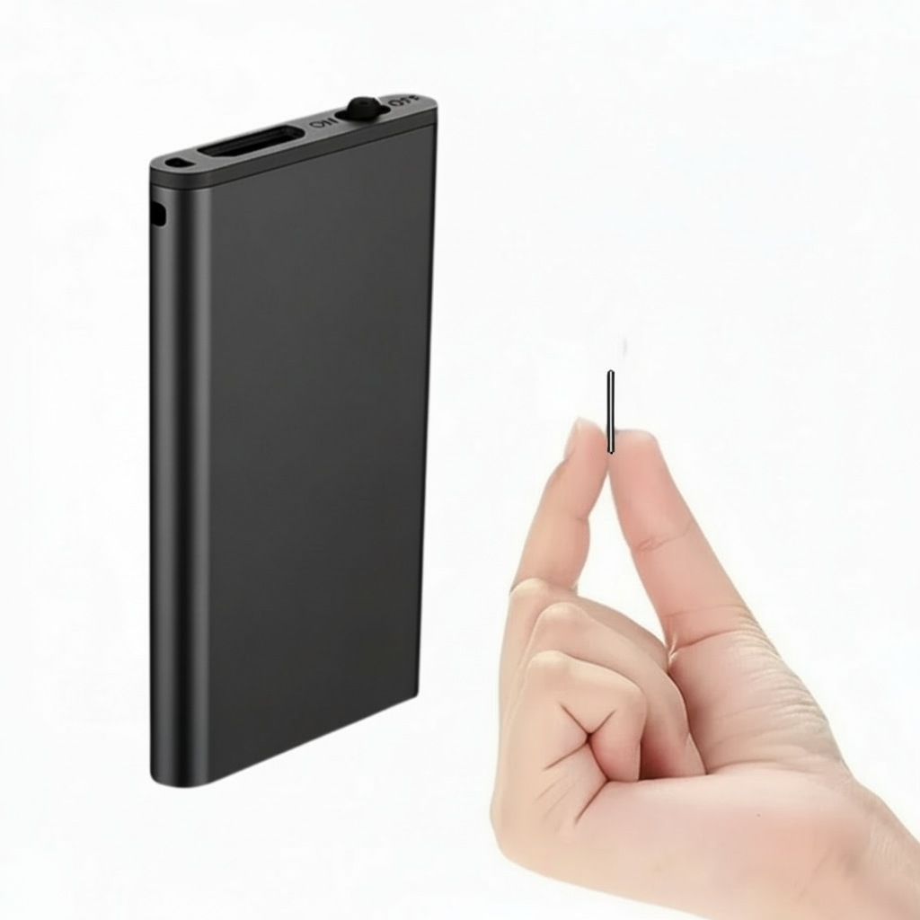 Metal Minimalist Slim Mini Voice Recorder