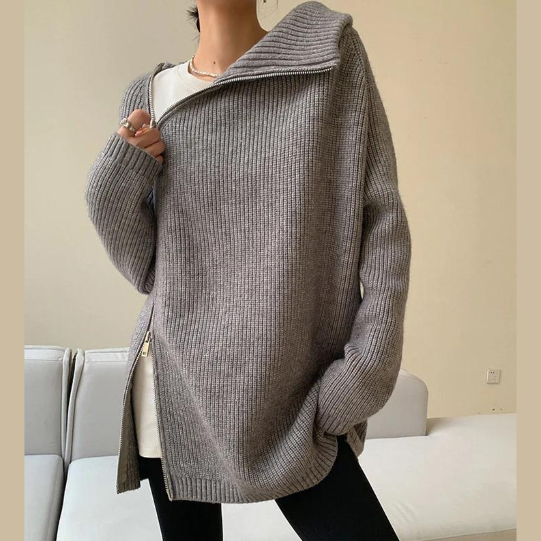 Cosy jumper with high collar sweater for women