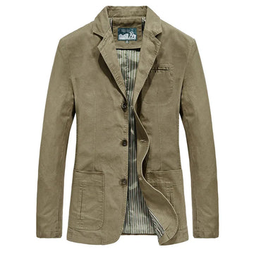 Vintage military style casual coat for men