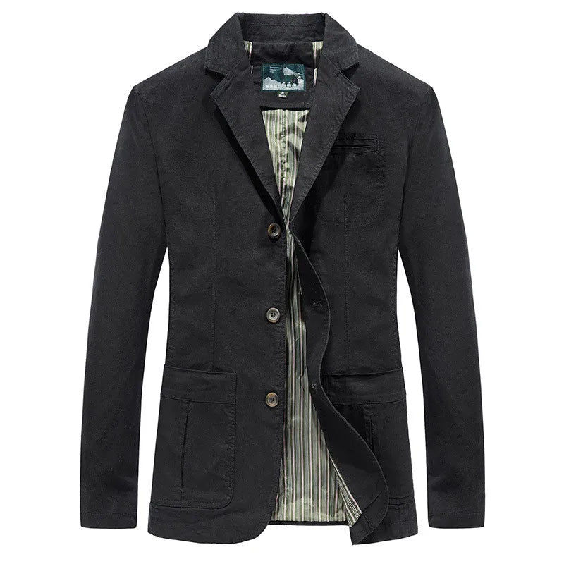 Vintage military style casual coat for men