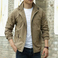 Men's Casual Autumn Jacket: Lightweight, breathable all-season outerwear in a modern minimalist style.