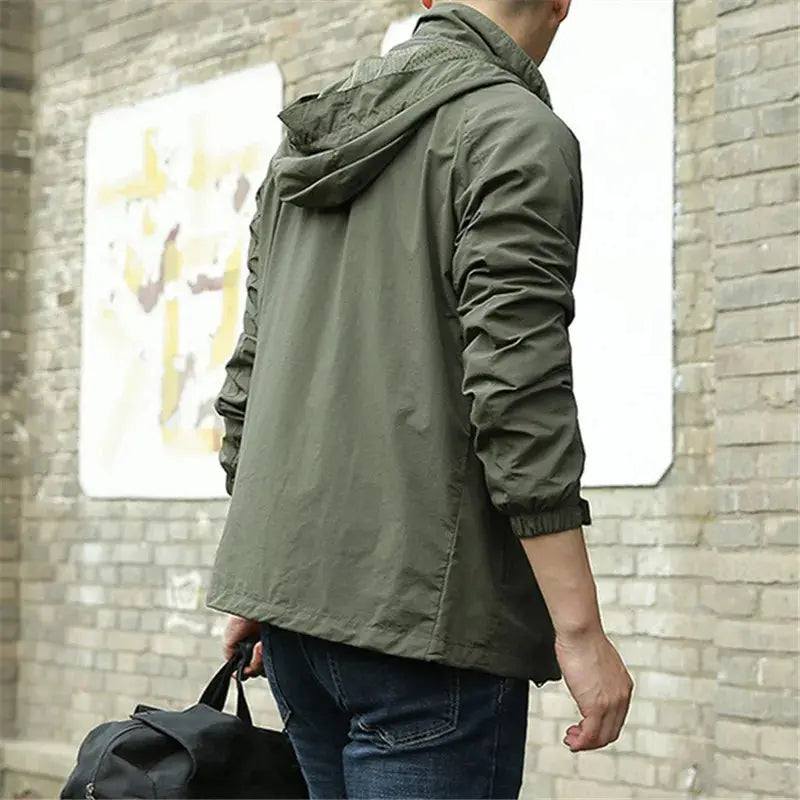 Men's casual autumn jacket: Lightweight, breathable all-season outerwear with a modern, minimalist design for everyday style.