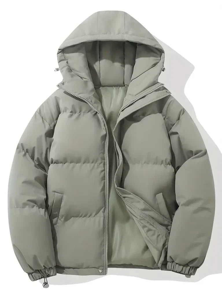 Women’s Hooded Jacket – Quilted Oversized Fit – Water-Repellent Wind-Resistant Layer