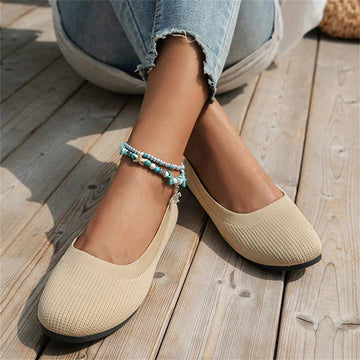 Women’s Slip-On Shoes – Breathable Knit – Casual Everyday Fit