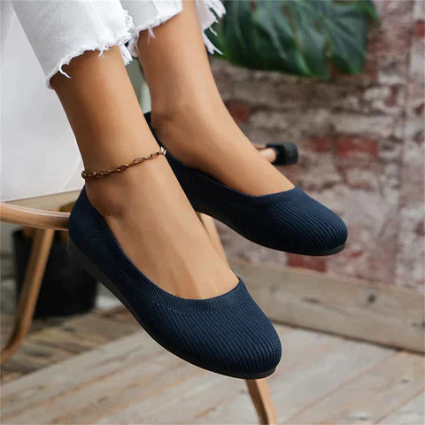 Women’s Slip-On Shoes – Breathable Knit – Casual Everyday Fit