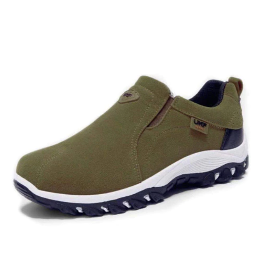 Men’s Hiking Shoes - Slip-On - Deep Tread Grip Comfortable Wear