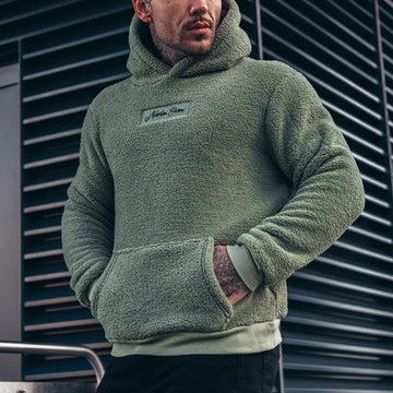 Men’s Hooded Sweatshirt – Plush Fleece – Relaxed Fit – Kangaroo Pocket – Casual Layers