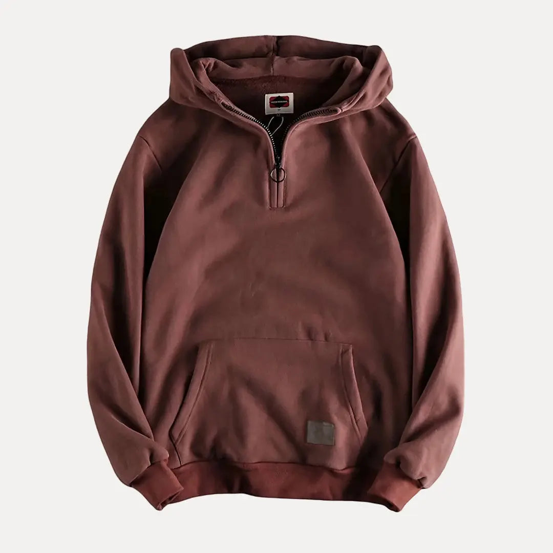 Oliver Cotton Relaxed Fit Hoodie | Hooded Solid Casual Hoodie